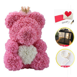 rose cute teddy bear