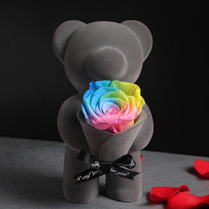 Teddy Bear Rose Box
