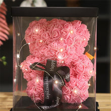 Load image into Gallery viewer, Souvenir 25-40cm Rose Bear With LED Box Creative