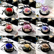 Load image into Gallery viewer, Valentine' s Day Enternal Roses in Glass Real Red Rose