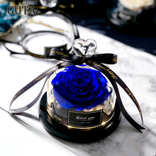 Load image into Gallery viewer, Valentine' s Day Enternal Roses in Glass Real Red Rose