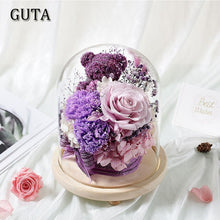 Load image into Gallery viewer, Rose Bear Carnation Flowers Dried Flowers